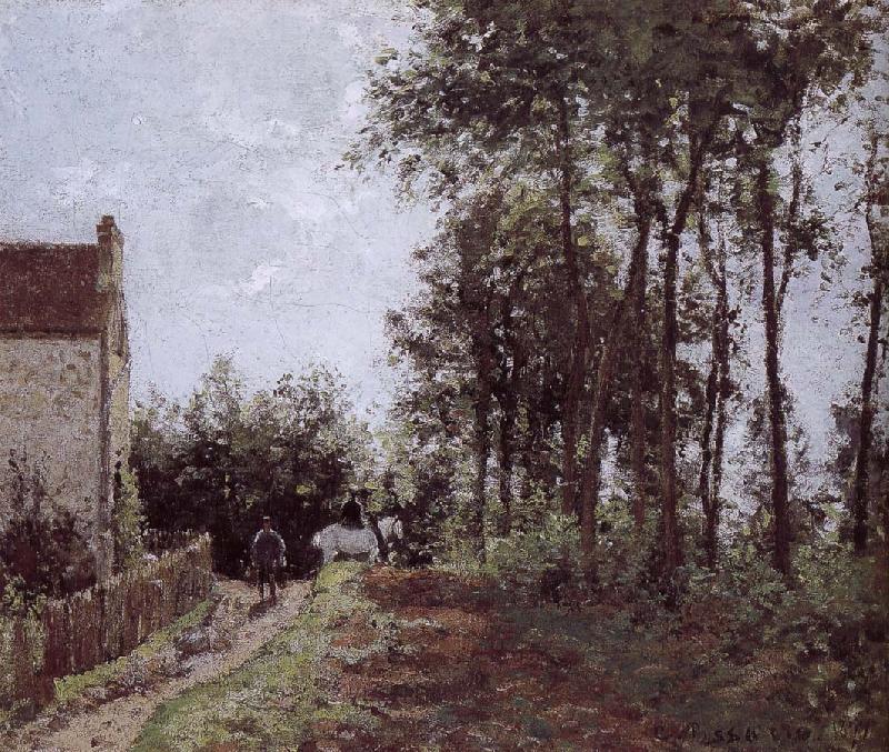 Camille Pissarro Farm Road side France oil painting art